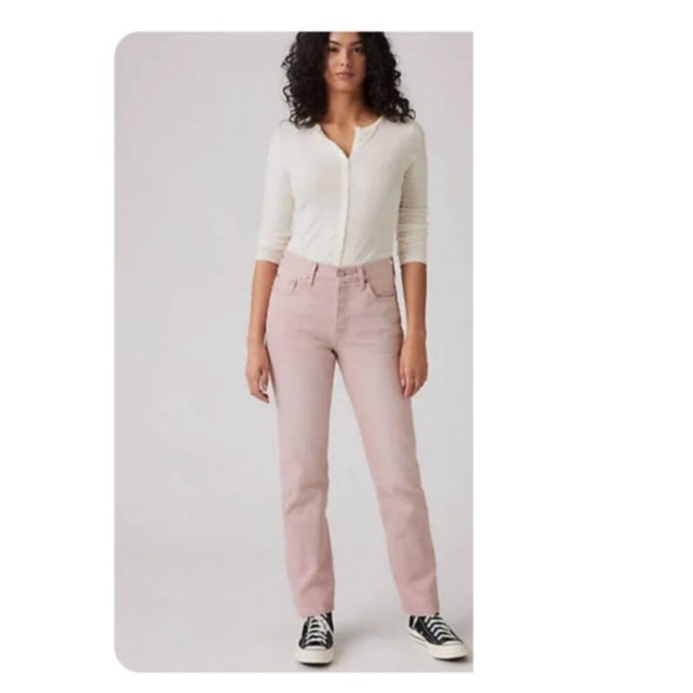 Levi Strauss | 501 Button Fly Women's 34 Orange Cream Jeans